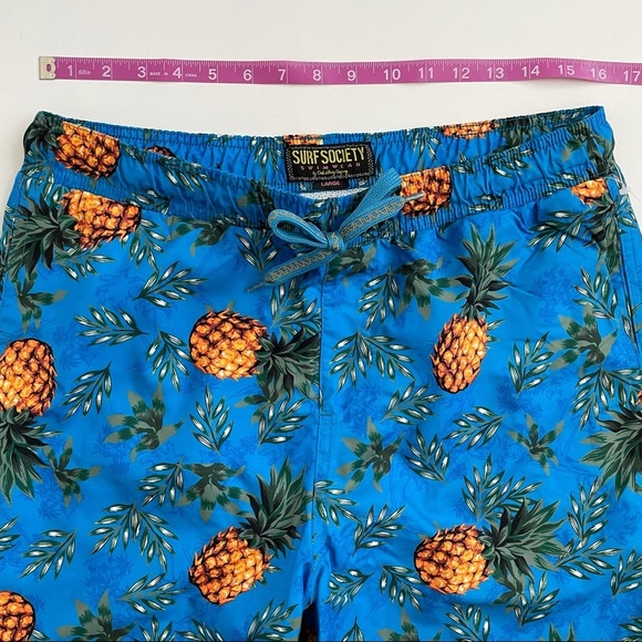 Surf Society Men’s Swim Trunks Size L - Picture 8 of 14